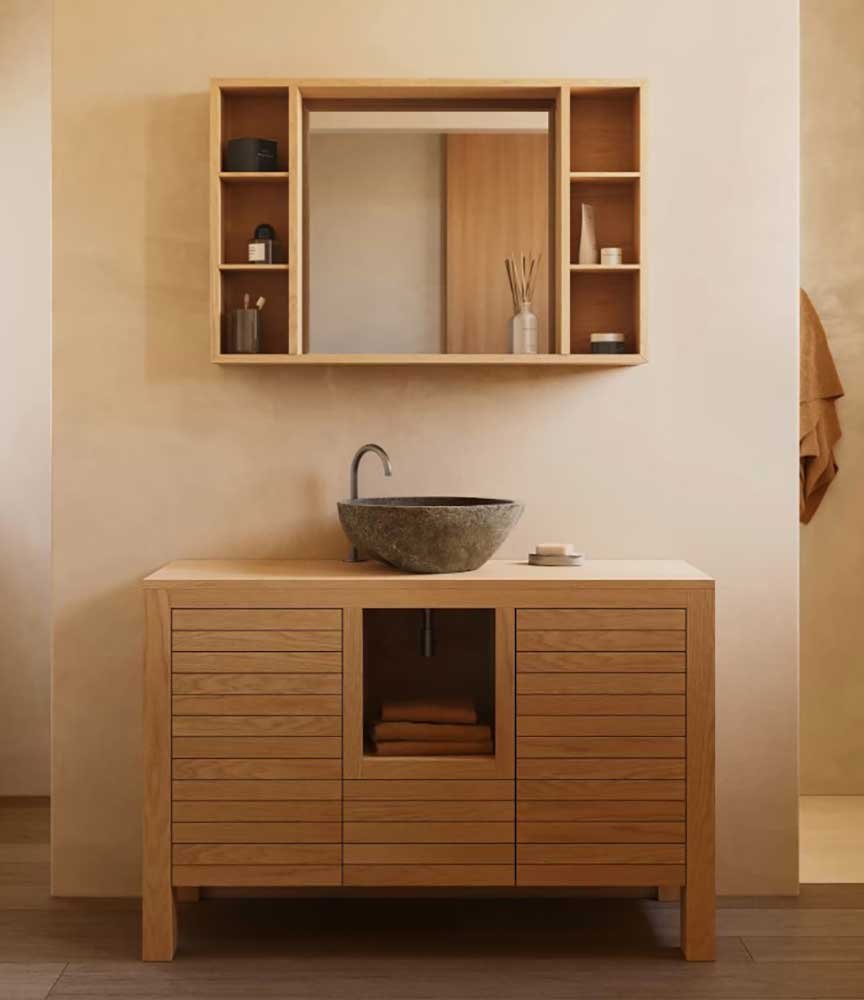 Mueble de baño rustico Kenta de 120