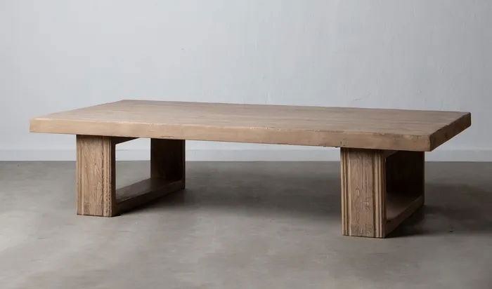 Mesa de centro natural madera de pino