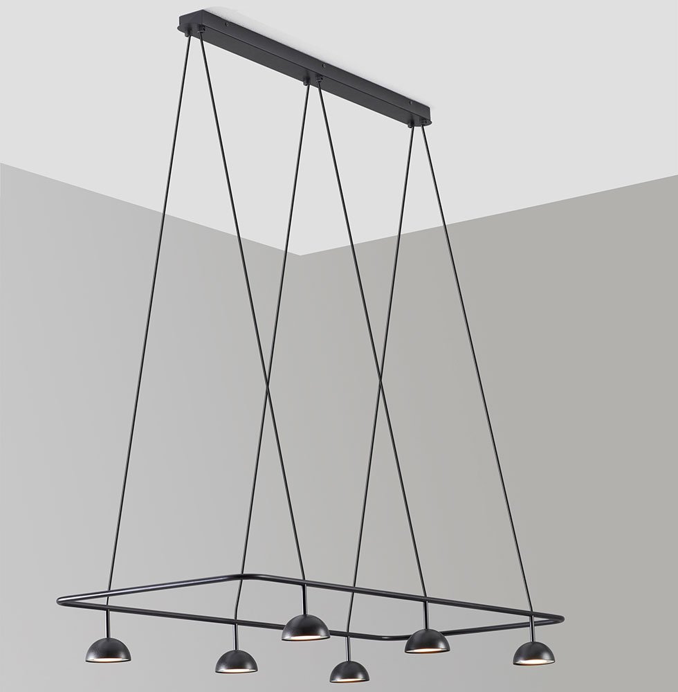 Lámpara de techo con marco de diseño Cupolina