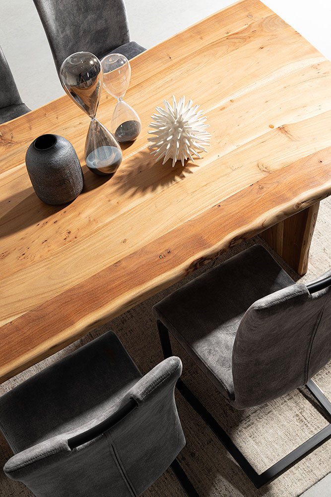 Mesa de comedor madera maciza de acacia Eneas