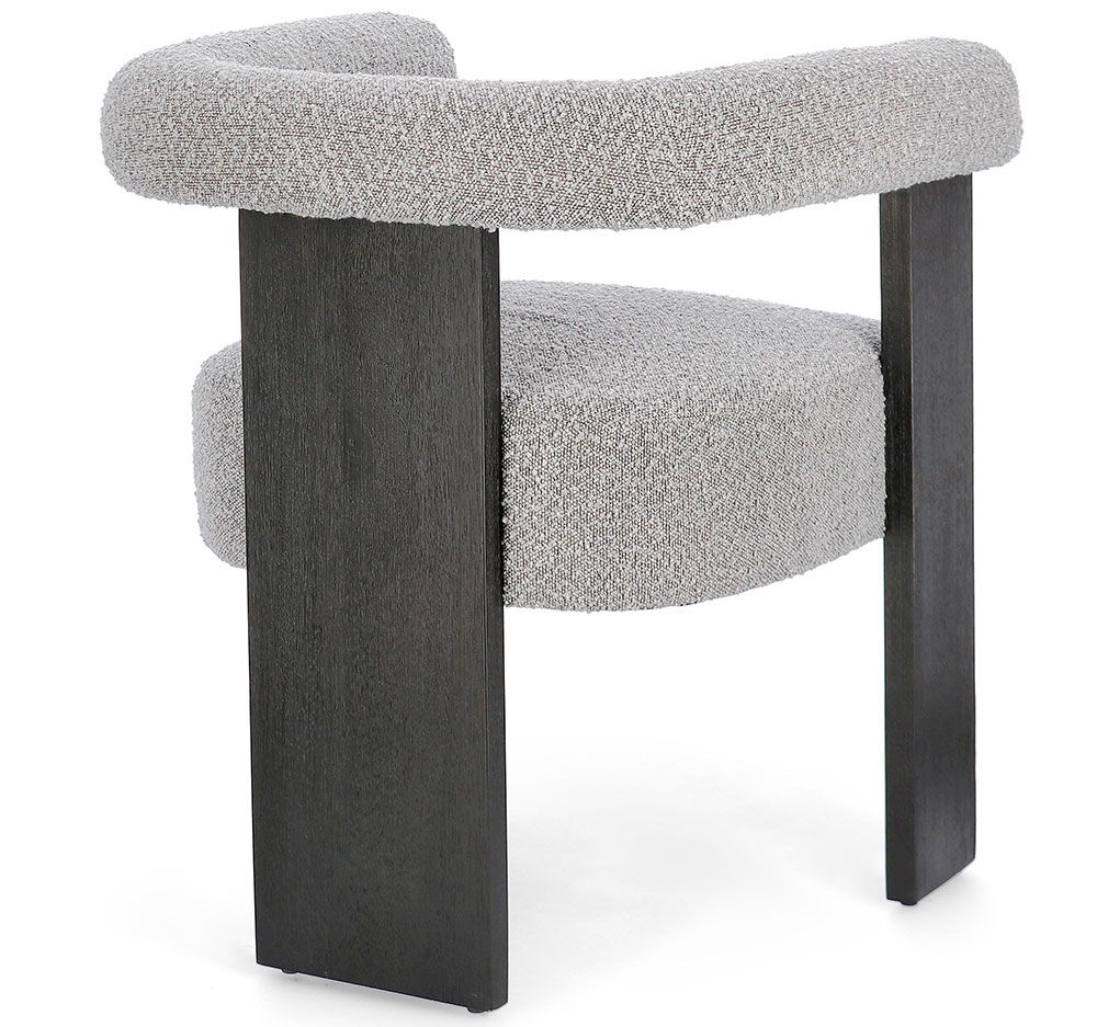 Silla con brazos gris y negro Agape