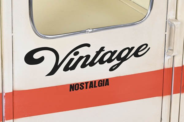 Aparador furgoneta Vintage nostalgia blanco