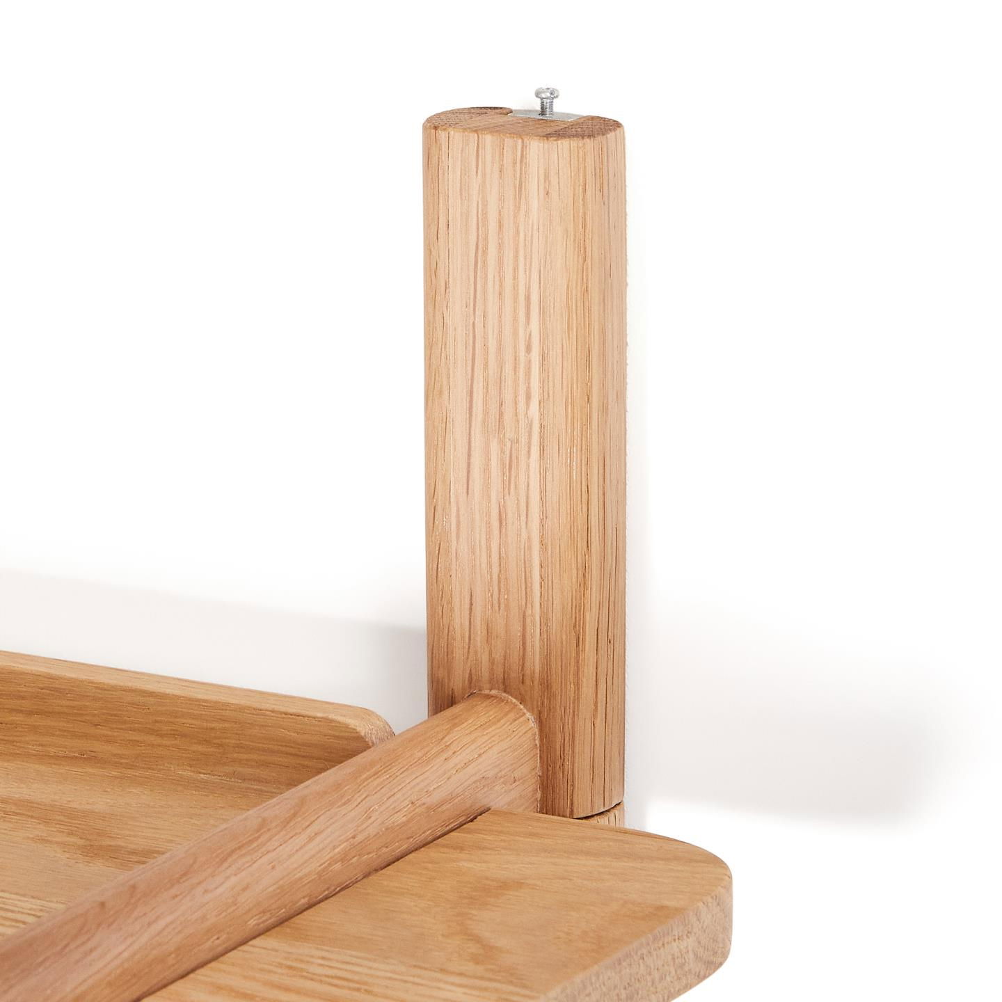 Estantería modular madera maciza roble acabado natural