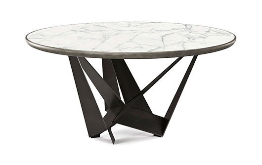 Mesa de comedor redonda keramik premium Cattelan Italia