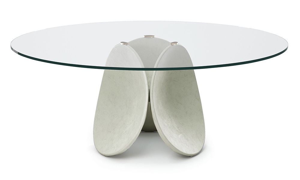 Mesa de comedor redonda cristal Maxim