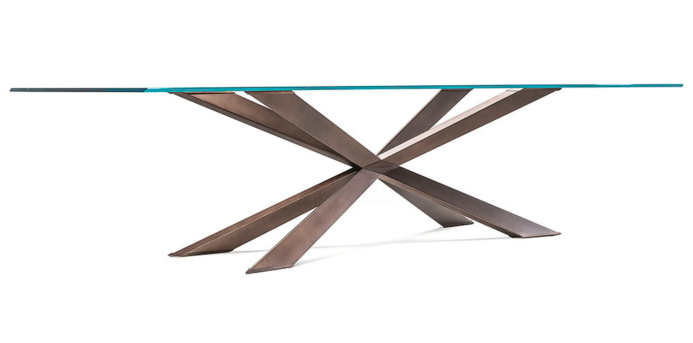 Mesa de comedor cristal Spyder Cattelan