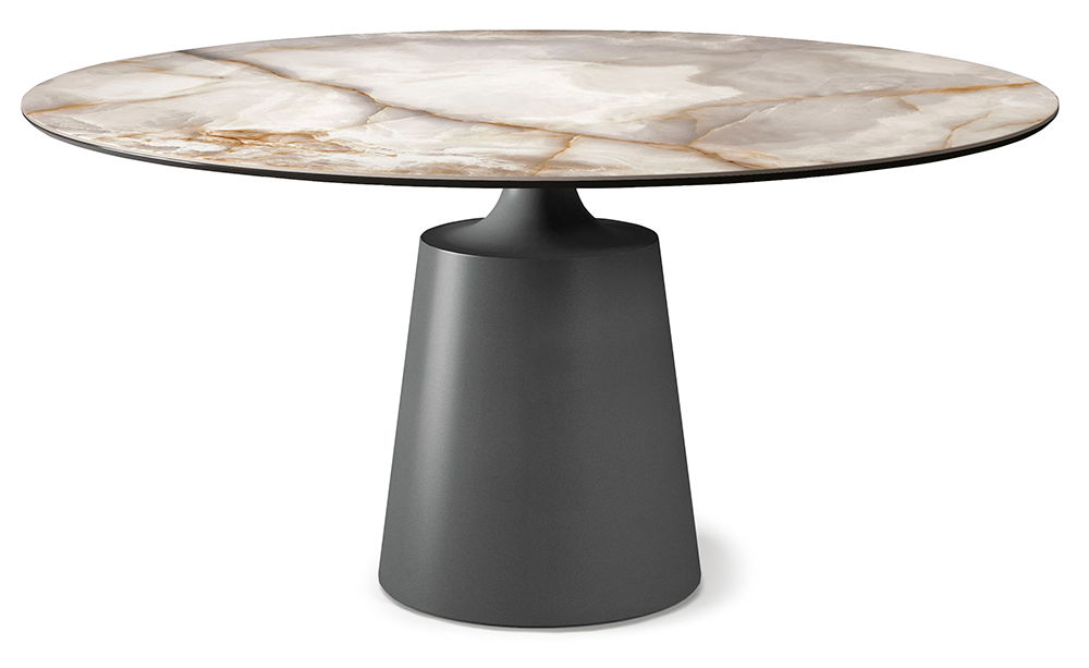 Mesa de comedor redonda keramik Yoda Cattelan