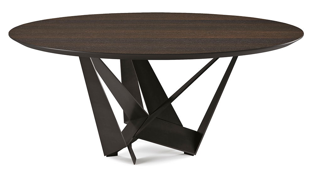 Mesa de comedor redonda madera Skorpio Cattelan