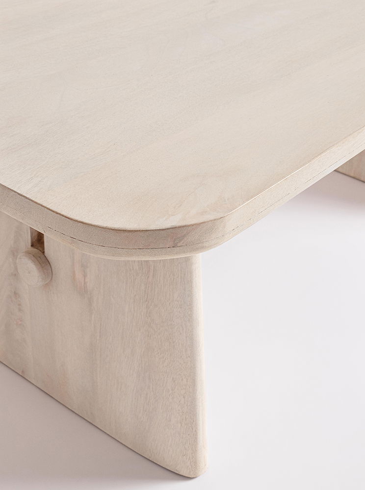 Mesa de centro madera de mango Elisva