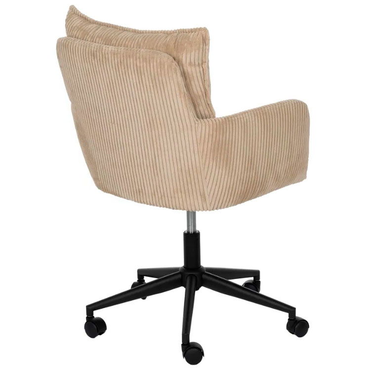 Silla ruedas beige - tejido oficina