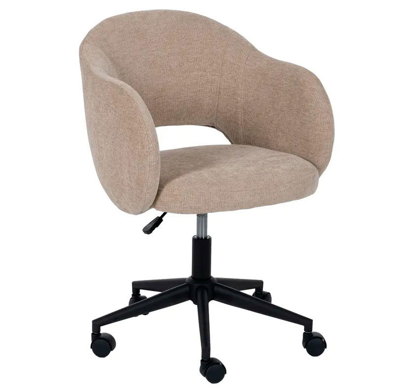 Silla de oficina beige Simoa