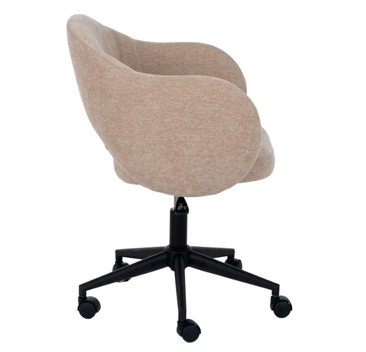 Silla de oficina beige Simoa