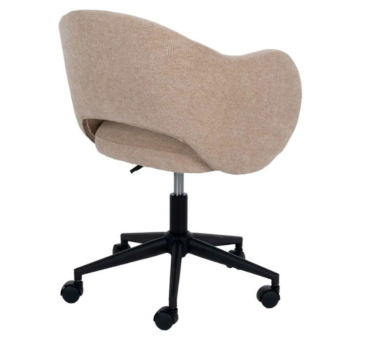 Silla de oficina beige Simoa