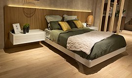 Dormitorio panelado con luz LED Lorien