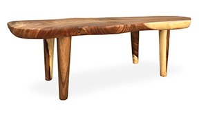 Mesa de centro irregular madera maciza de teca
