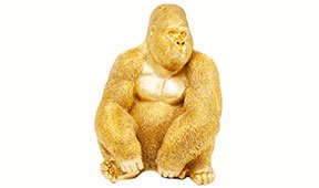 Gorila oro decorativo Kare