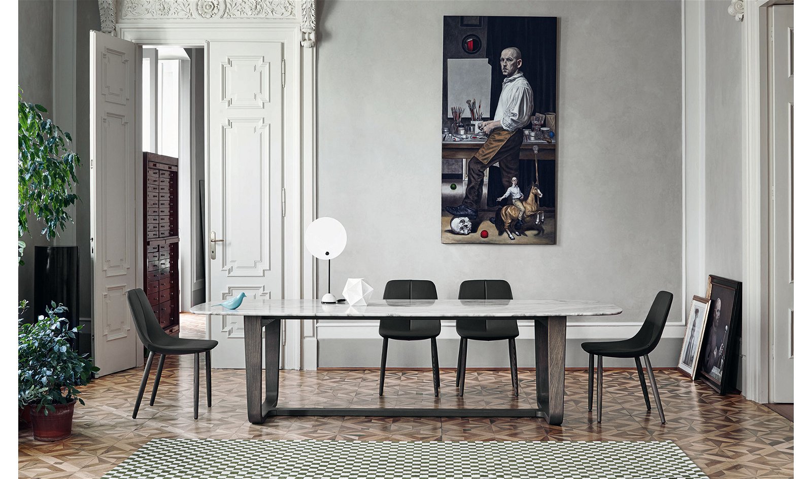 Mesa de comedor de diseño Medley Bonaldo