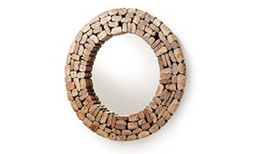 Espejo madera reciclada Ellipse
