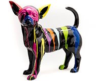 Figura decorativa perro Chihuahua lig. defectos
