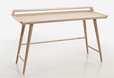 Mesa de escritorio nórdico Poet madera natural