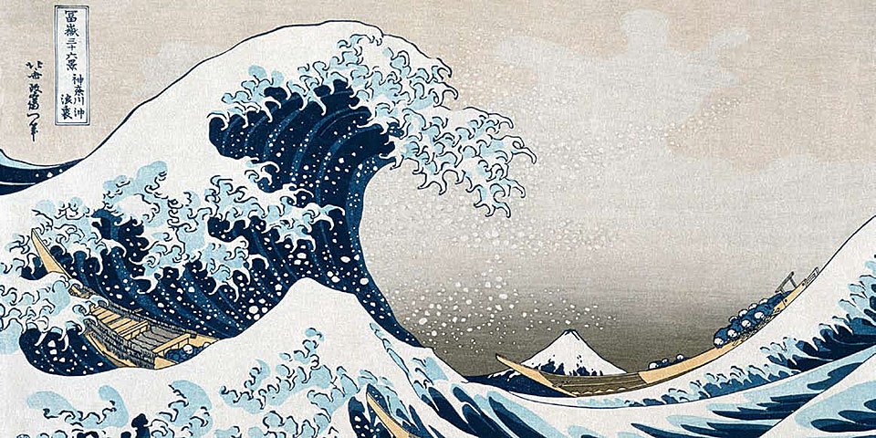 Cuadro canvas hokusai la ola de kanagawa