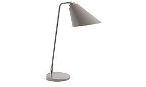 PRITI lampara de mesa metalica gris