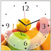 Reloj cuadrado fruit