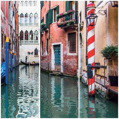 Cuadros Tríos Canvas Gondole e Venise