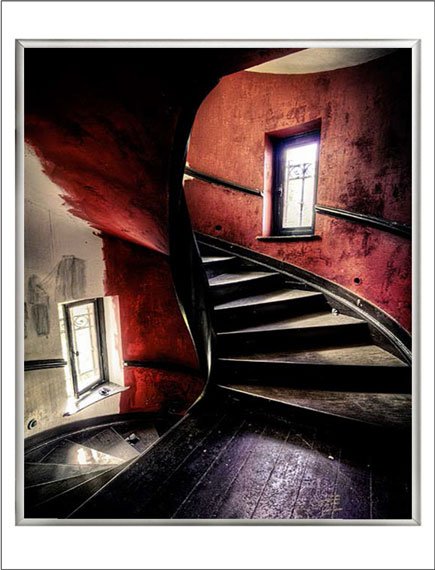 Staircase in abandoned building david pinzer