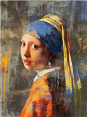Cuadro canvas vermeer girl dos punto cero