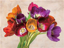 Cuadro canvas tulipani danzanti