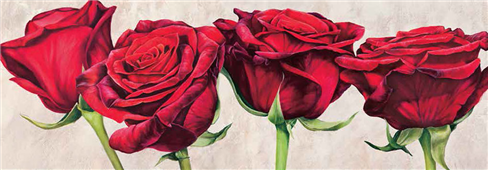 Cuadro canvas rose romantiche