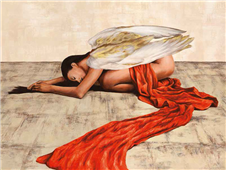 Cuadro canvas reclined angel