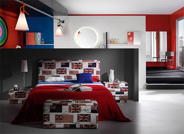 Dormitorio British Flags