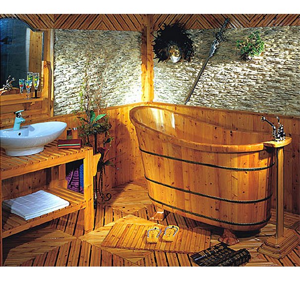 Bañera de madera Shanghai