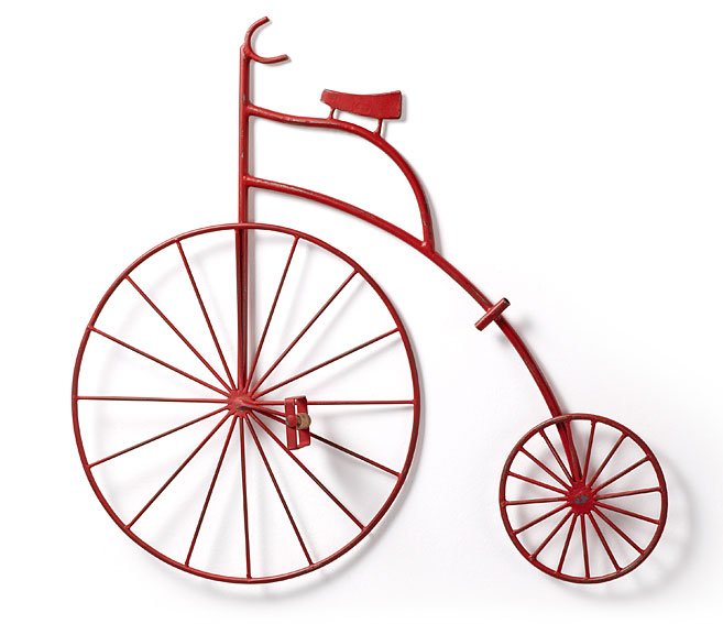 Bicicleta decorativa roja Cycle
