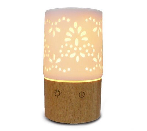 Bruminizador aroma light flowers con lámpara de cerámica