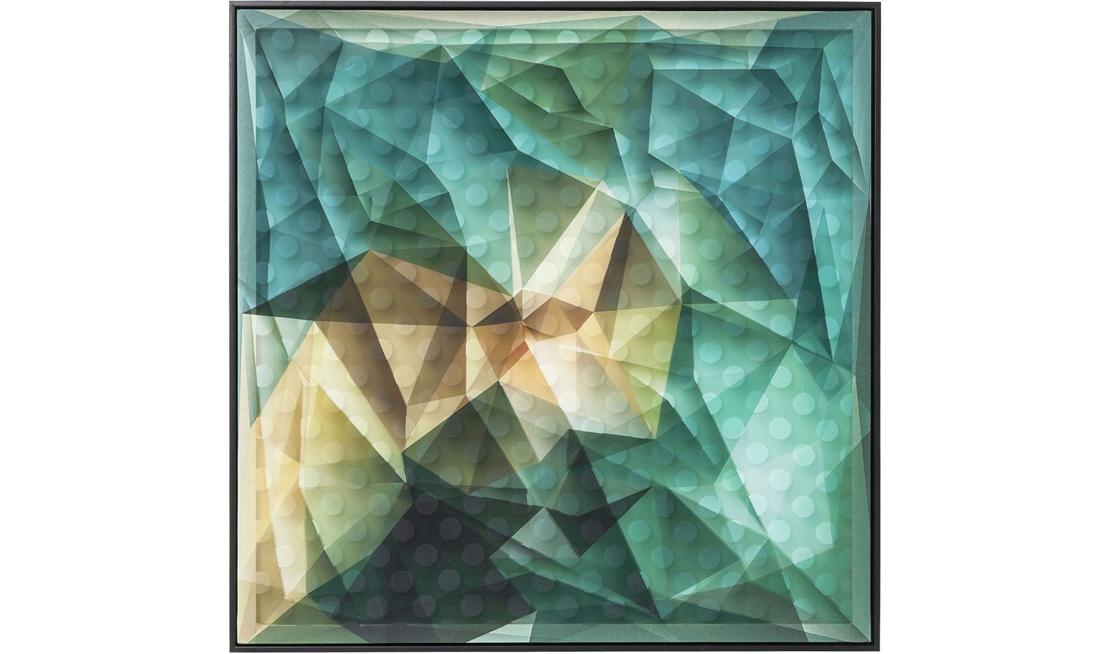 Cuadro 3D abstracto azul