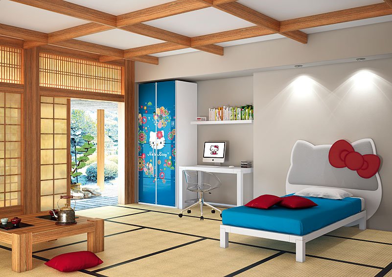 Dormitorio Hello Kitty Oriental