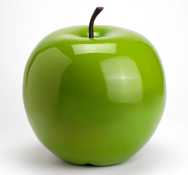 Manzana verde decorativa