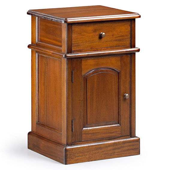 Mesita de noche 1 puerta 1 cajón Vintage Victoriana