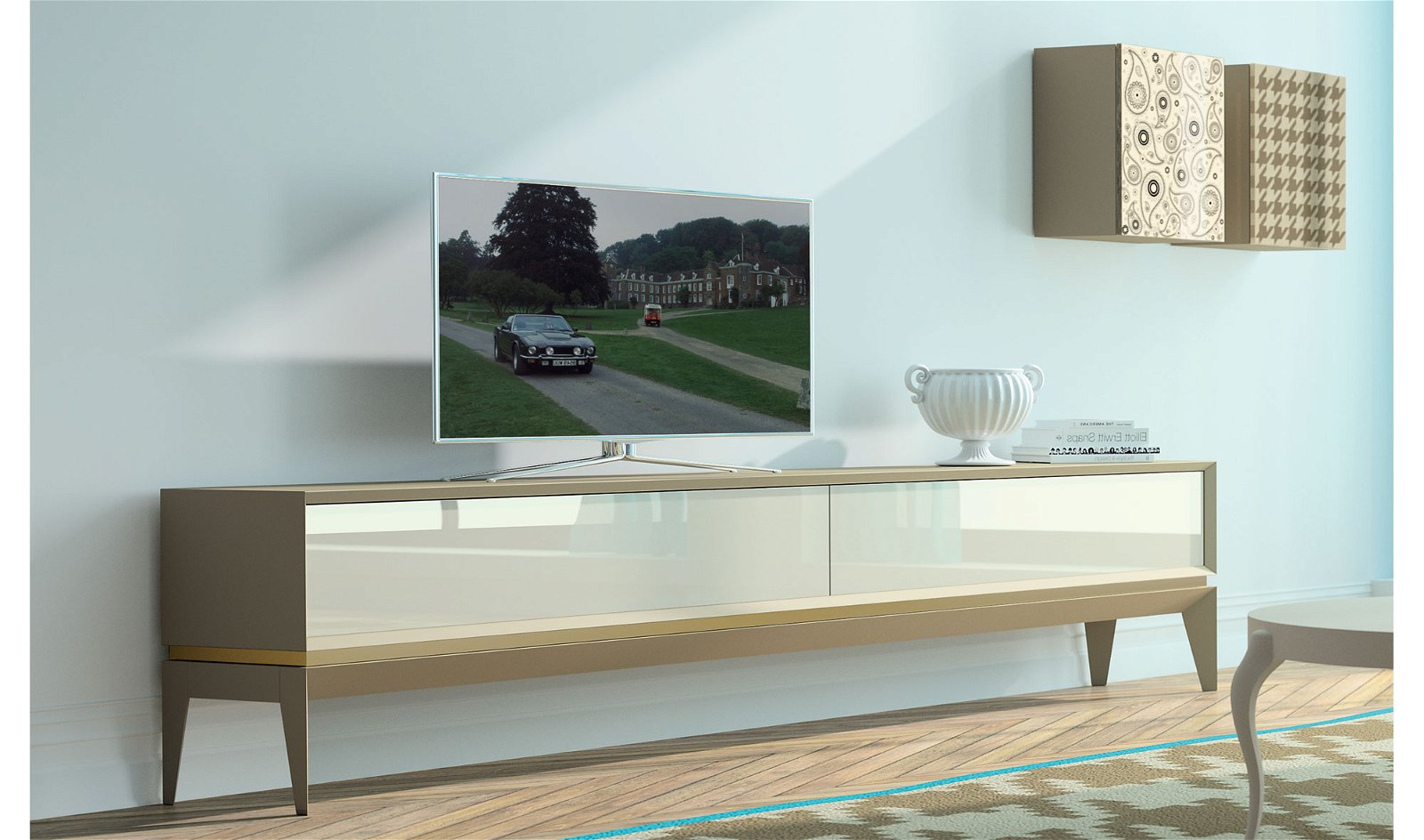 Mueble tv moderno triangle Plain