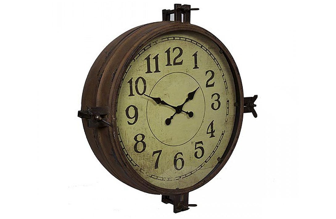 Reloj vintage industrial hierro