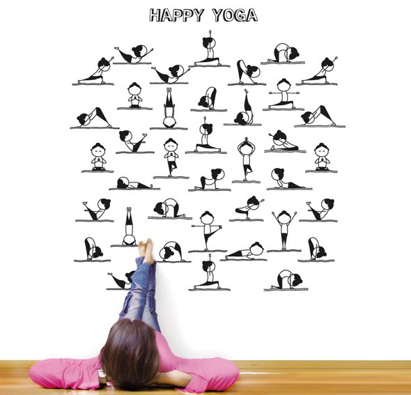Vinilo happy yoga