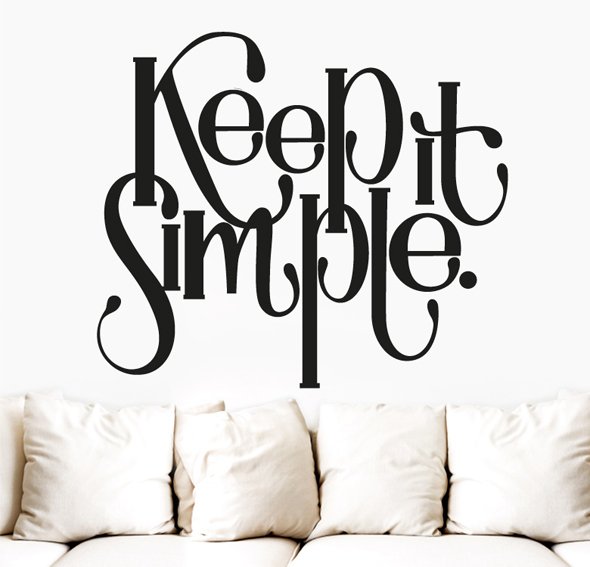 Vinilo keep it simple