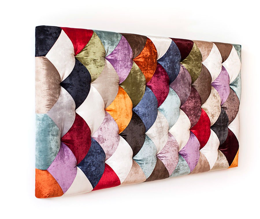 Cabecero patchwork rombos