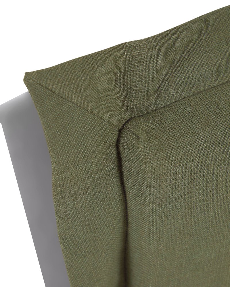 Cabecero tapizado desenfundable verde Tanit