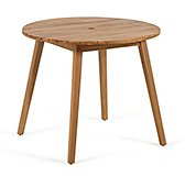 Mesa de comedor redonda de madera de acacia 90 cms