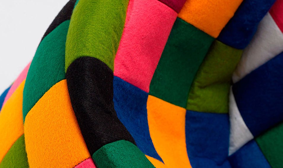 Pouf multicolor patchwork Pops