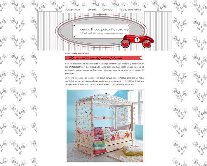 Una cama de cuento para tu princesa en "Ideas y Moda para niños chic"